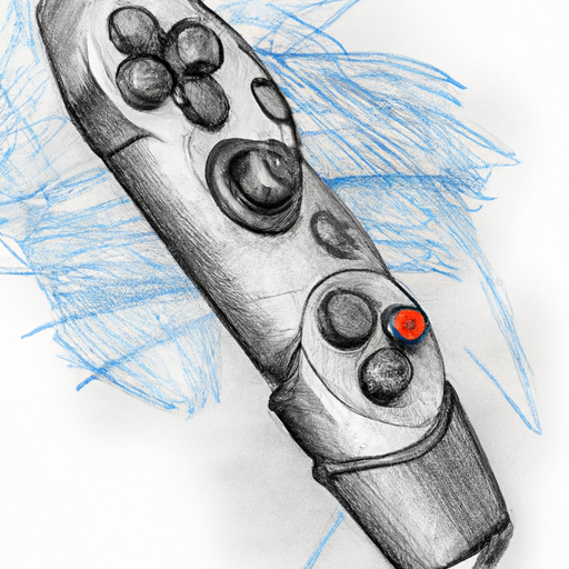 Video game controller. Pencil with lots of detail.