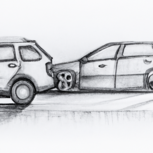 Tailgating cars | pencil sketch